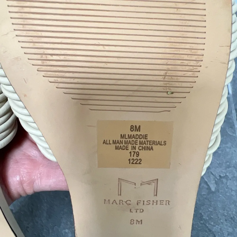 Marc Fisher Maddie‎ Ivory Cream Slip On Slides - Image 9