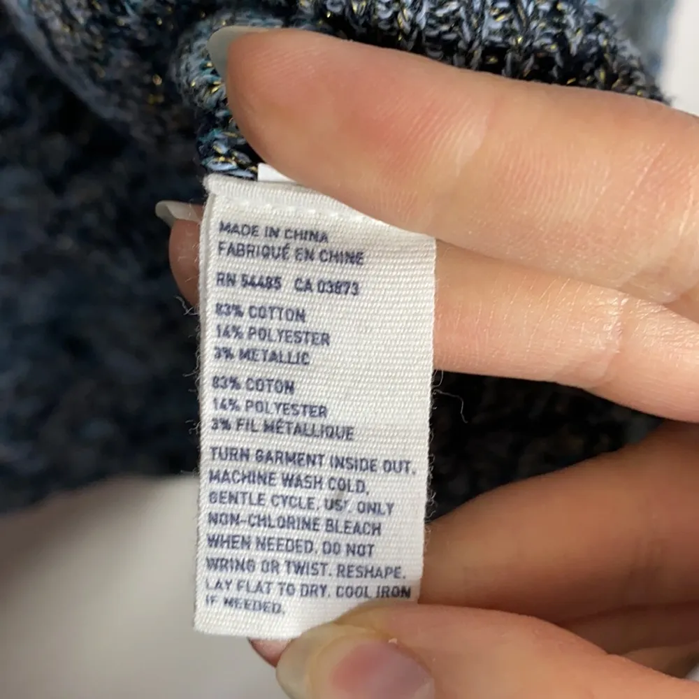 American Eagle Fireside marled speckled sweater with gold thread size XS - Image 89