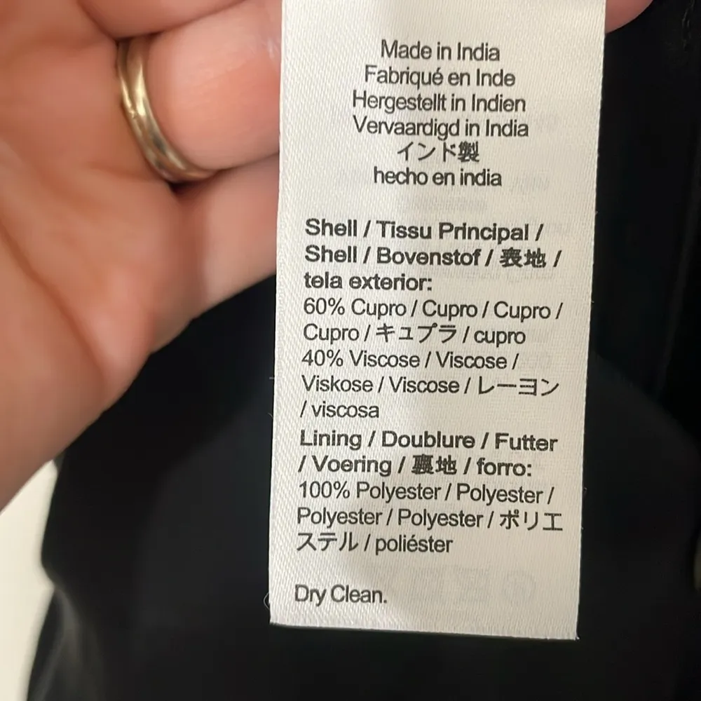 Madewell Ruched Crop Straight-Leg Jumpsuit In Black Size 10 Wide Leg Minimalist - Image 10