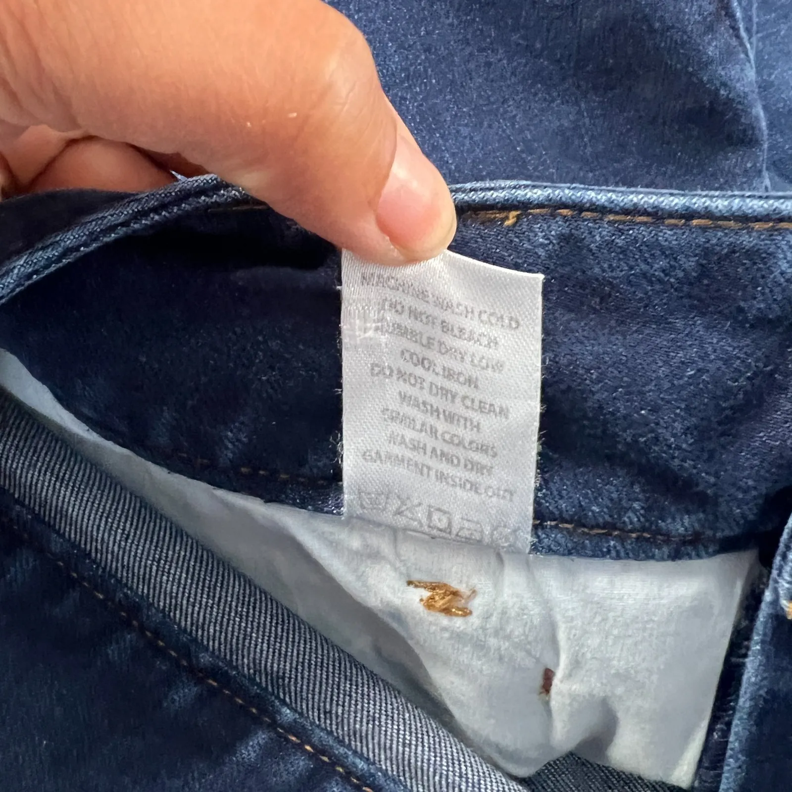 Spartina 449 Kick Flare Jeans Womens 8 Blue Denim Frayed Hem Patch Pockets - Image 14