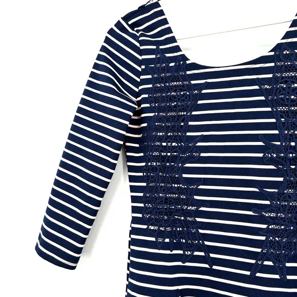 NWT Free People size XS navy combo‎ striped mini dress nautical and knotty - Image 3