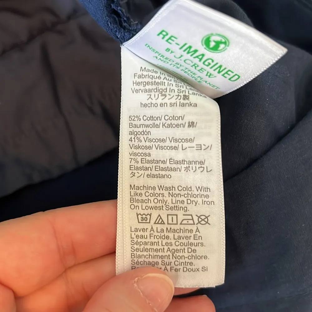 JCrew Factory Kallie Pant Antique Navy Size 10 Blue - Image 4