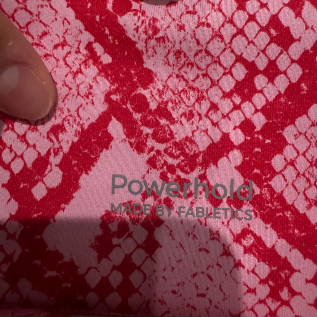 Fabletics Define PowerHold High-Waisted Capri Persimmon Phyton‎ Size XXS - Image 6