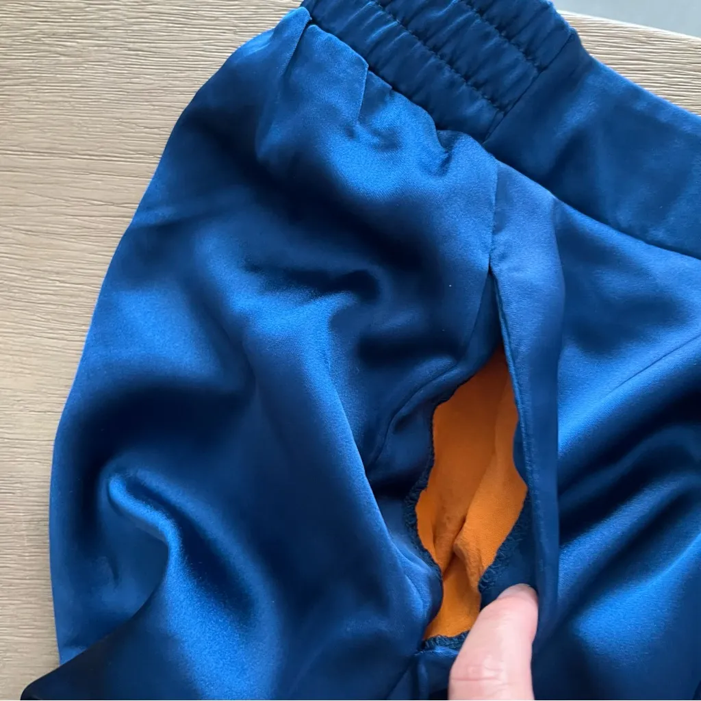 Gretchen Scott Pull on Pants Mix Master in Blue Goddess - Image 4