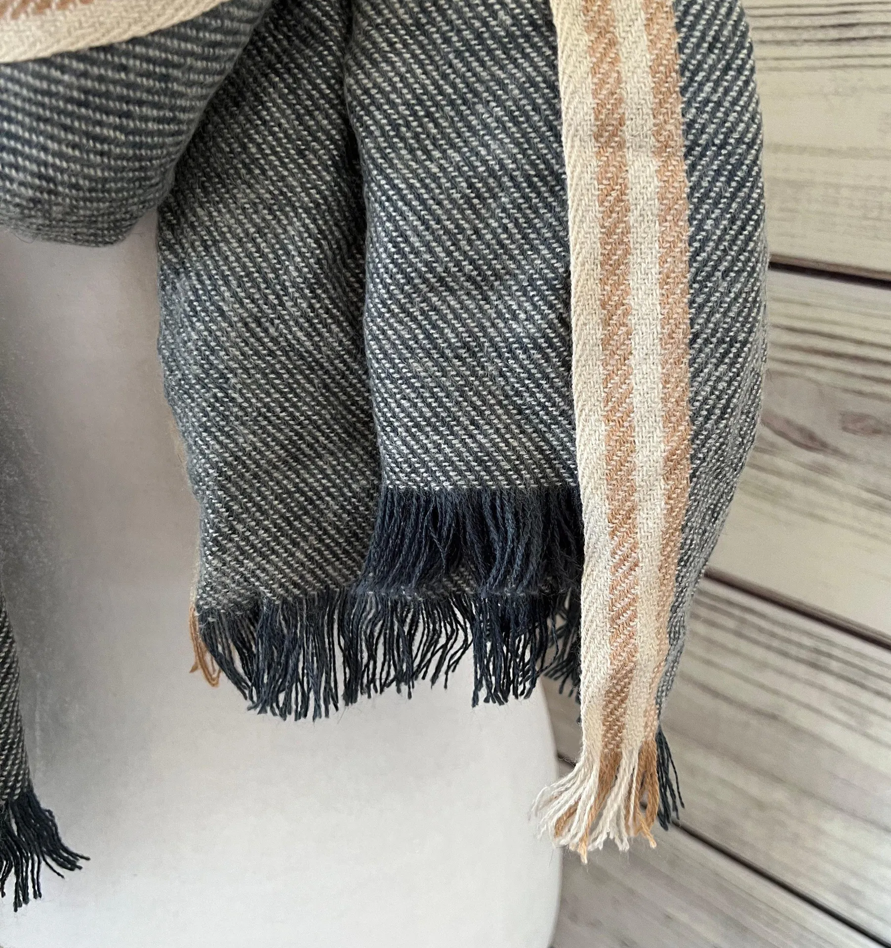 Large Blue & Pink Scarf - Image 2