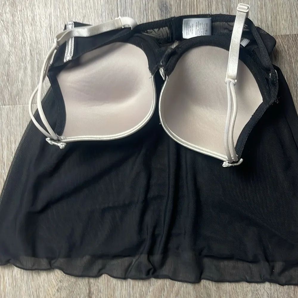 Jessica Simpson Black Lace Sheer Babydoll Lingerie - Image 9