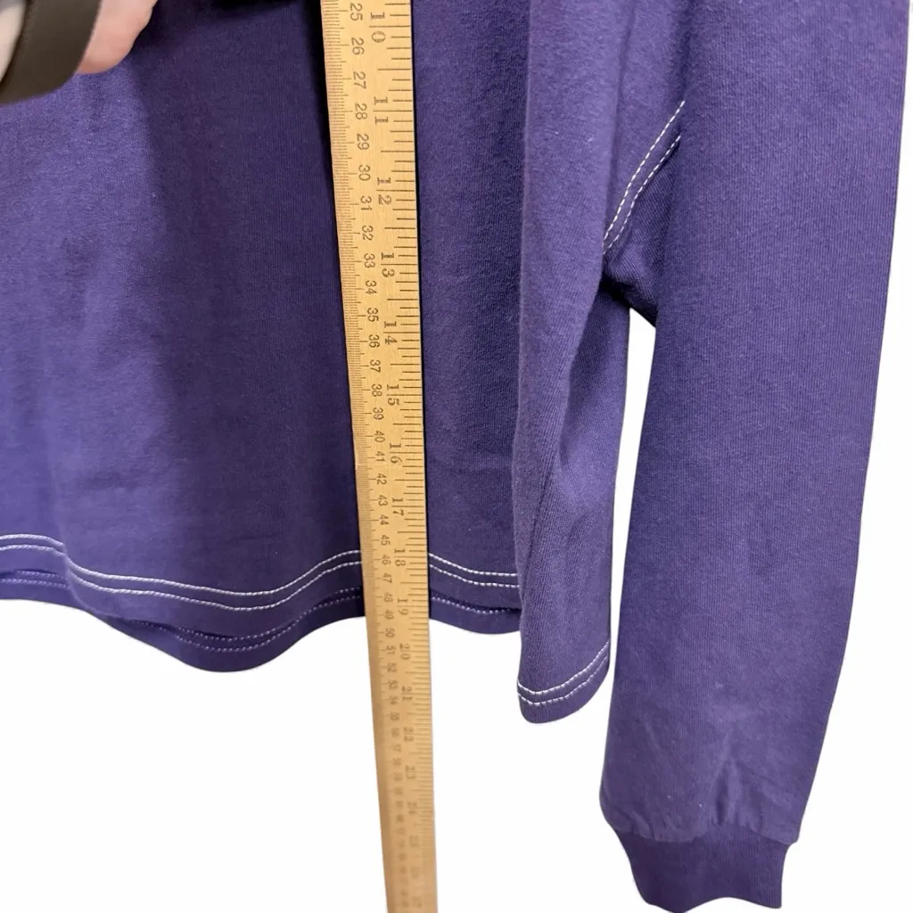 Chicka D Women’s Cropped Bow Down UW Huskies Long Sleeve Tee Size Small - Image 10