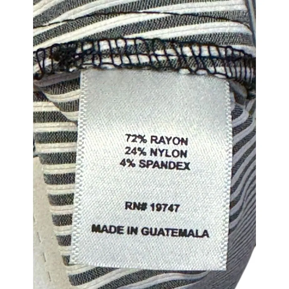 Liz Claiborne Women Short Stripe Bermuda Front Buttons Pull On Capri Sz. XXL NWT - Image 10