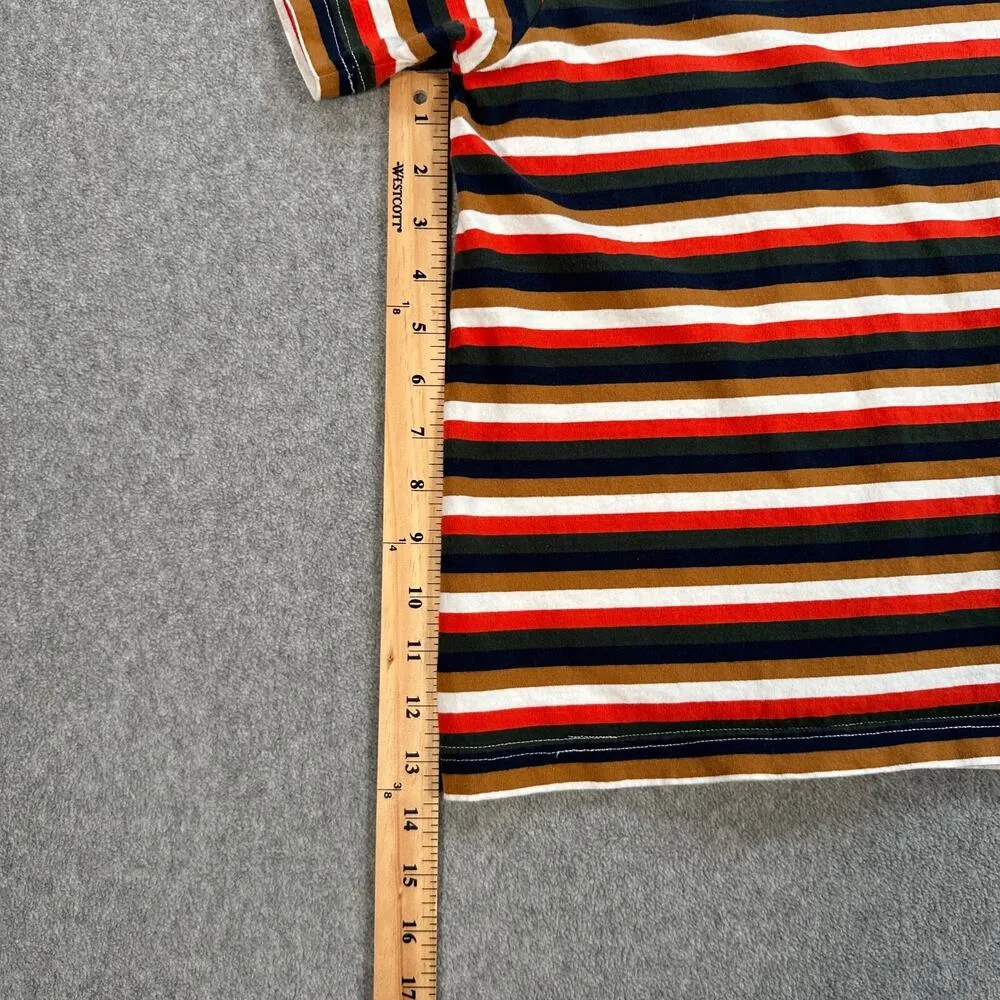 Santa Cruz Skateboards Redwood Striped Tee Shirt Women's Medium Crew Neck Red - Image 6