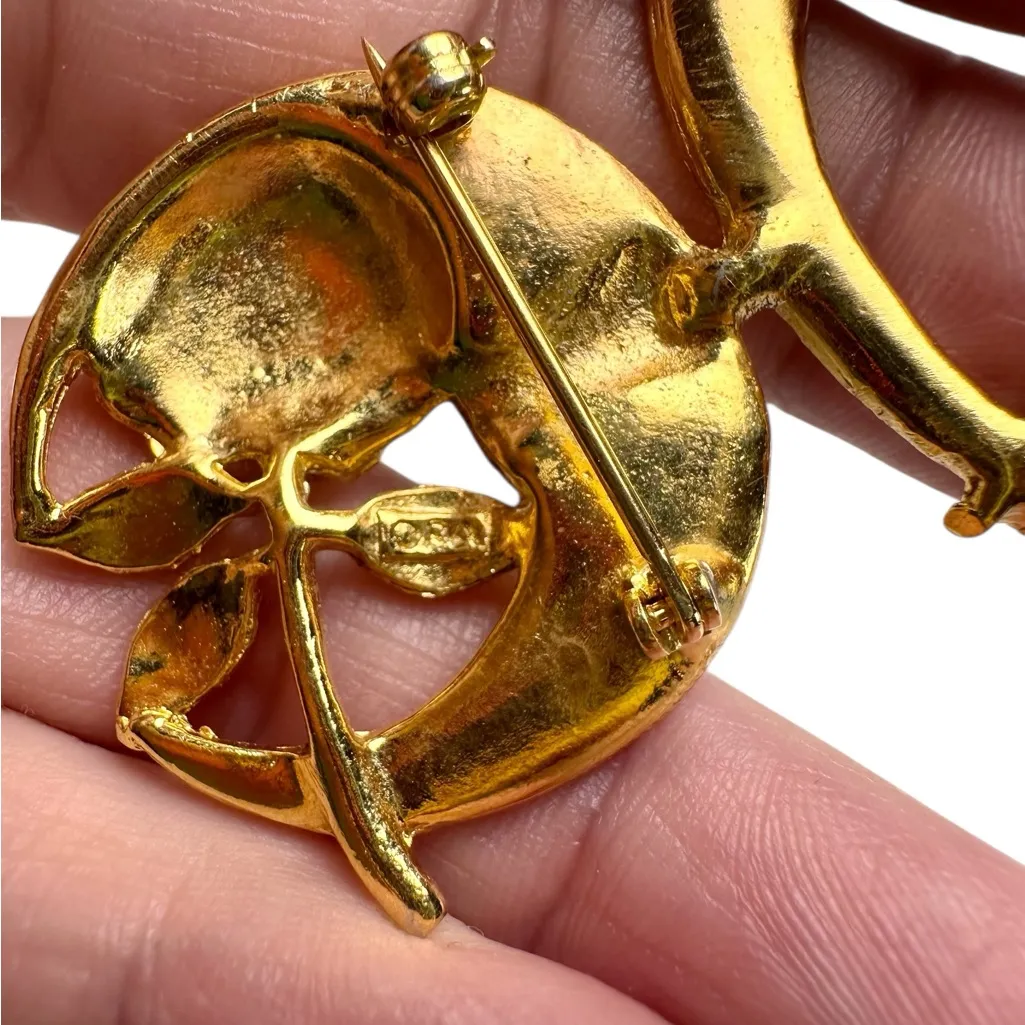 Daughters of the Nile Brooch Pin | Masonic | Gold Tone 1 5/8" Shriner Lapel Pin - Image 5