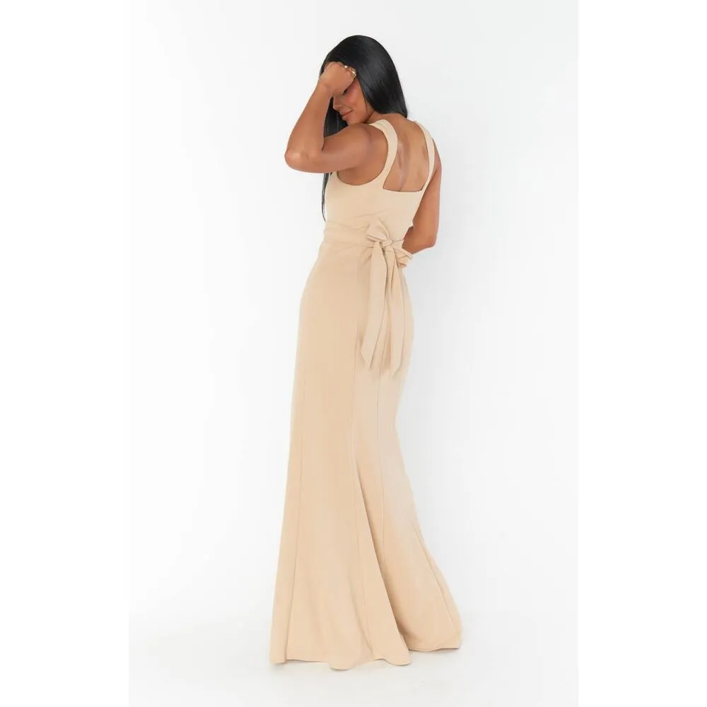 Show Me Your Mumu Paris Gown in Champagne Stretch L - Image 4