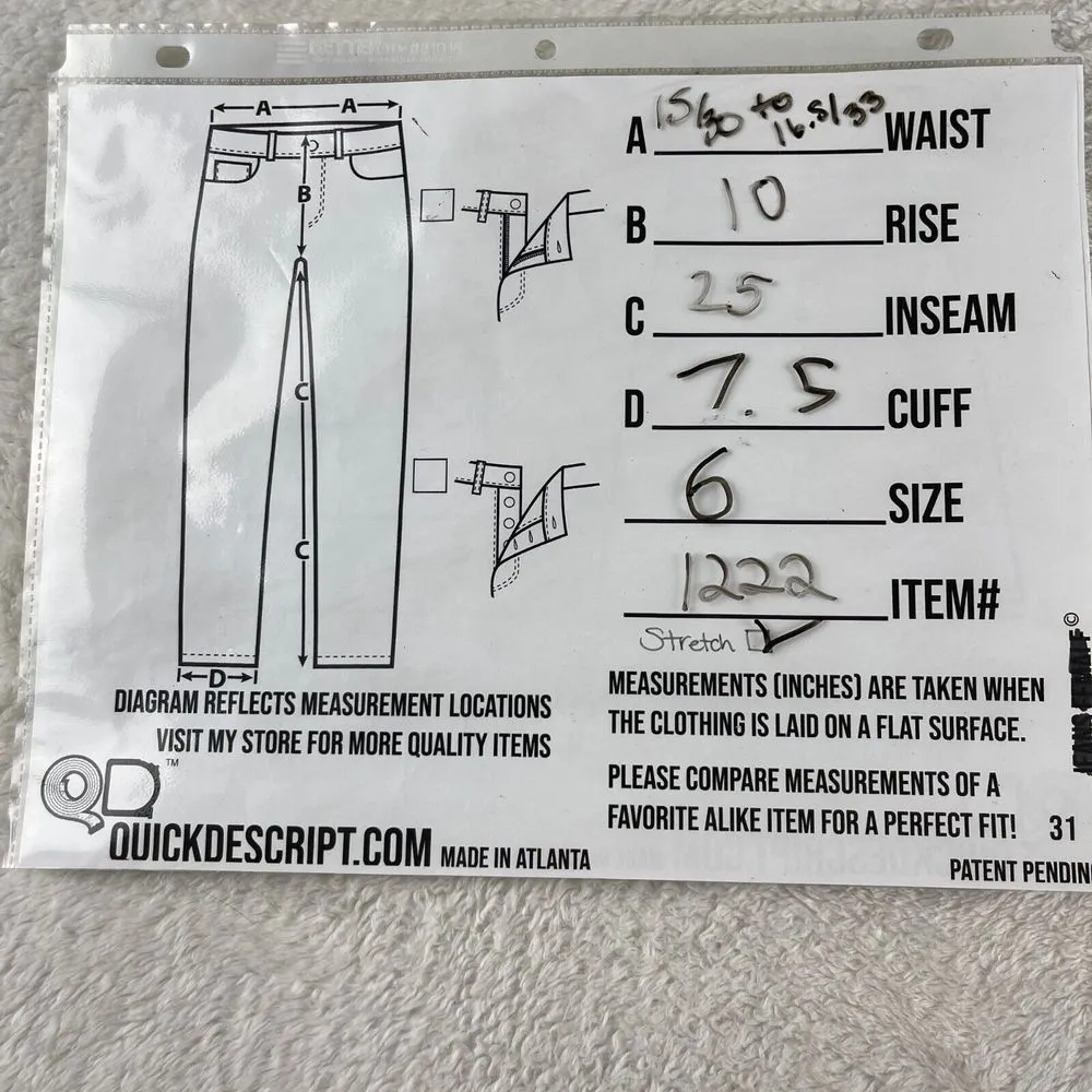 NYDJ Marilyn Straight Crop Jeans Womens 6‎ Blue Cool Embrace Lift Tuck Mid Rise - Image 3