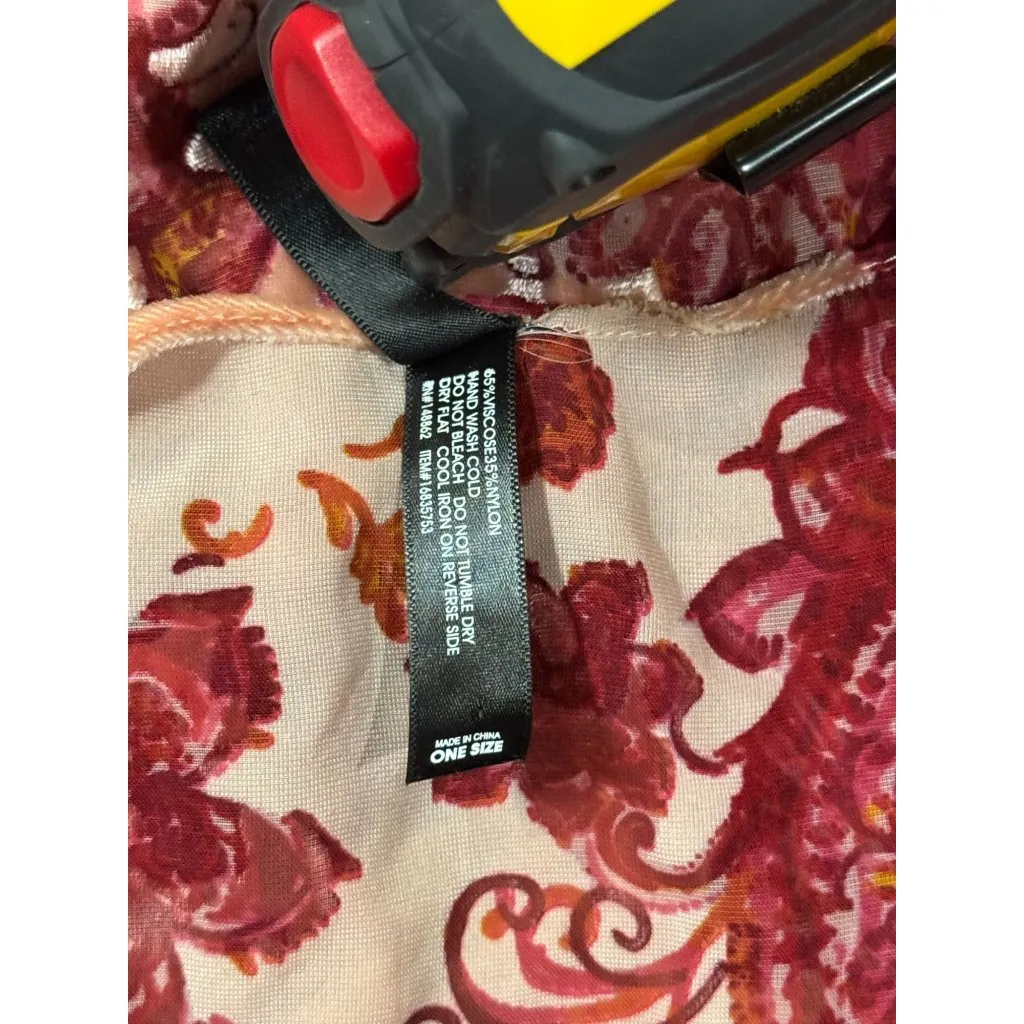 NEW Torrid Velvet Burnout Pink Red Whimsy Goth Fairy Kimono Cardigan Shawl Sheer - Image 14