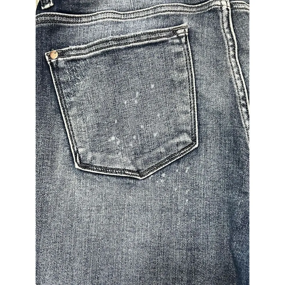 Judy Blue Bleach Splash Stretch Jeans 13/31 Mid Rise Distressed Womens - Image 13