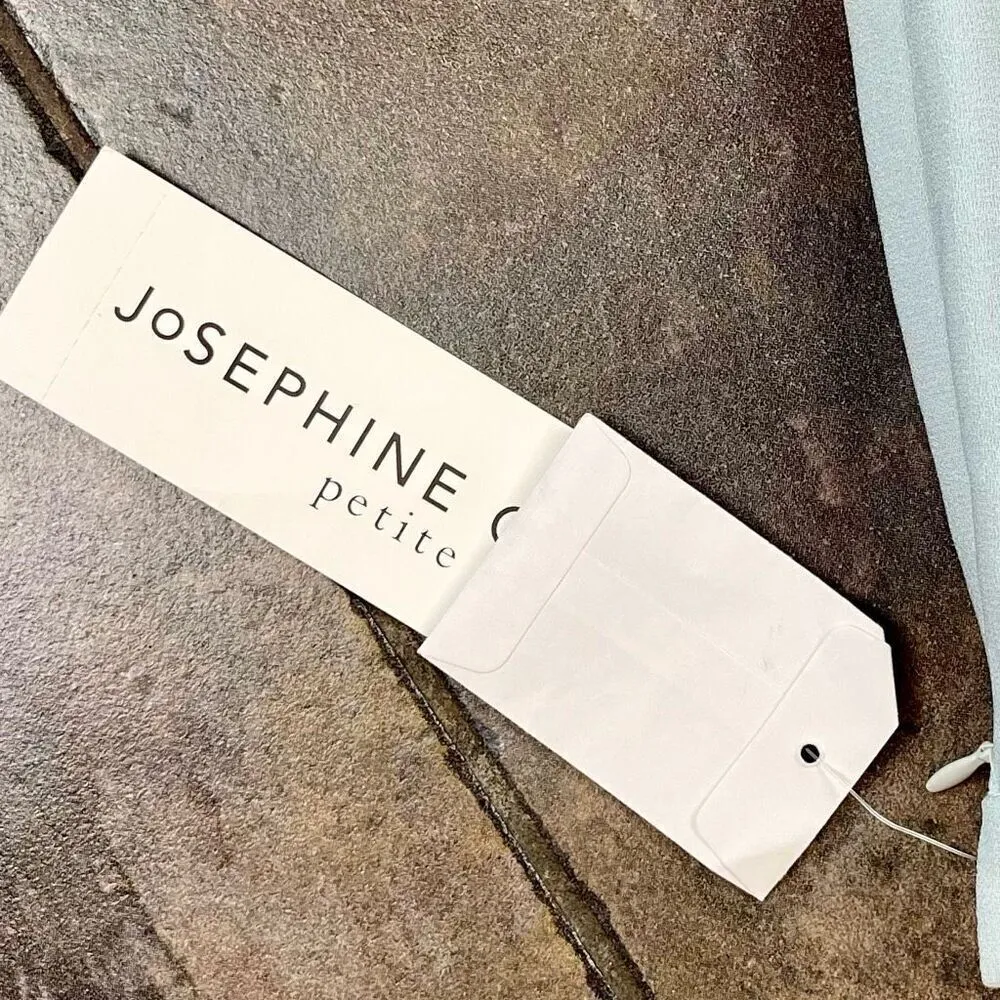 New! NWT Josephine Chaus Petite Crystal Blue Pleated Dress Pants 12 - Image 3