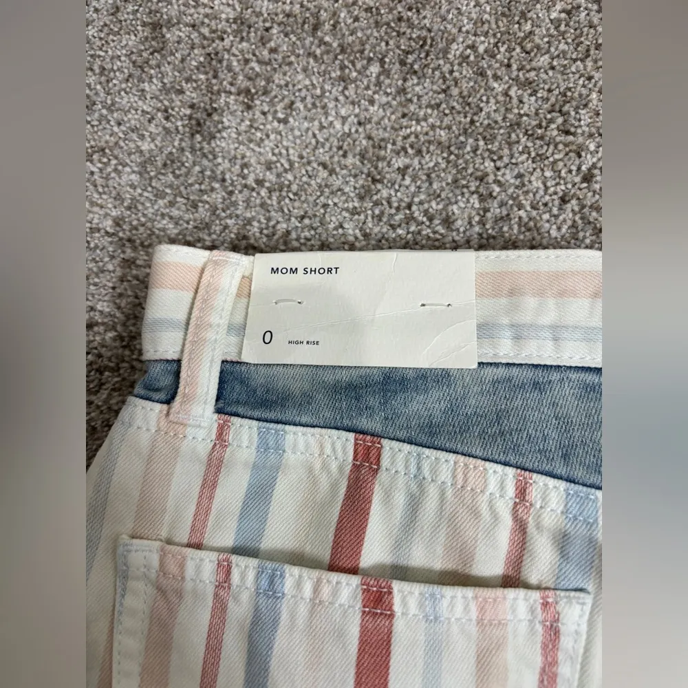 NEW! American Eagle Shorts 0 Striped Mom Short Patriotic American Cut Off - Image 6