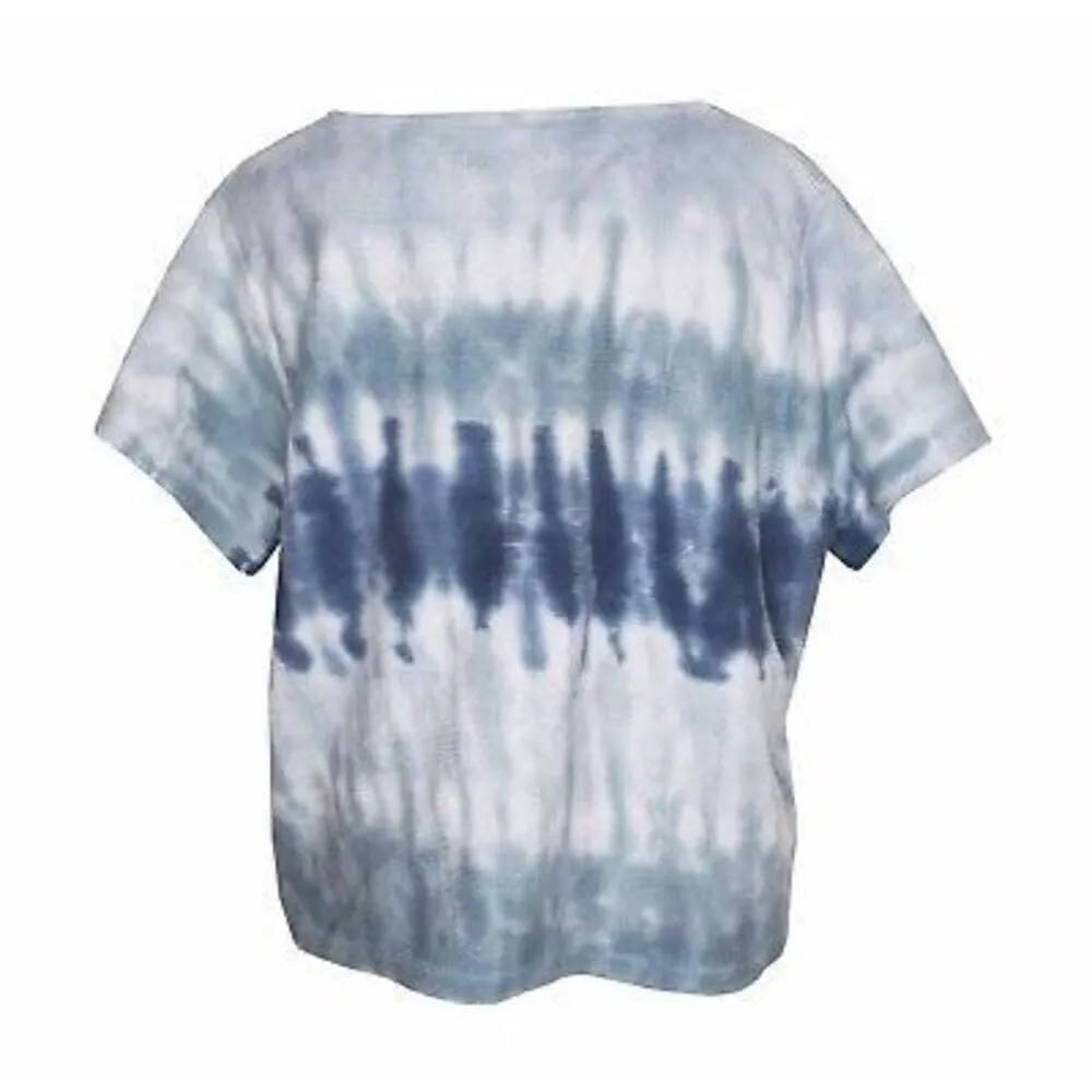 ✨Madewell Ottoman Jacquard V-Neck Setlist Boxy Sz XS Top in Tie-Dye✨ - Image 3