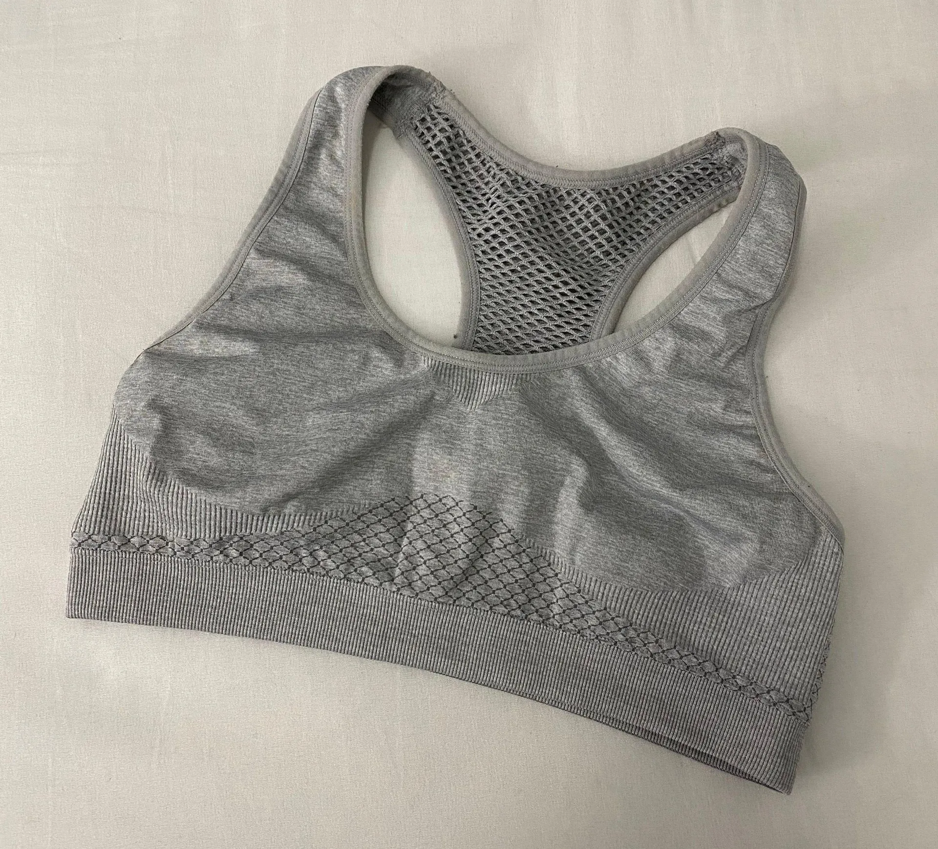 Gray Sport Bra - Image 2