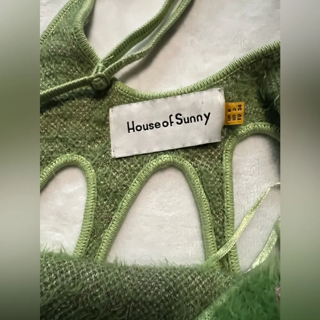 House of sunny Hot Springs Hockney dress Green Size 2 - Image 14