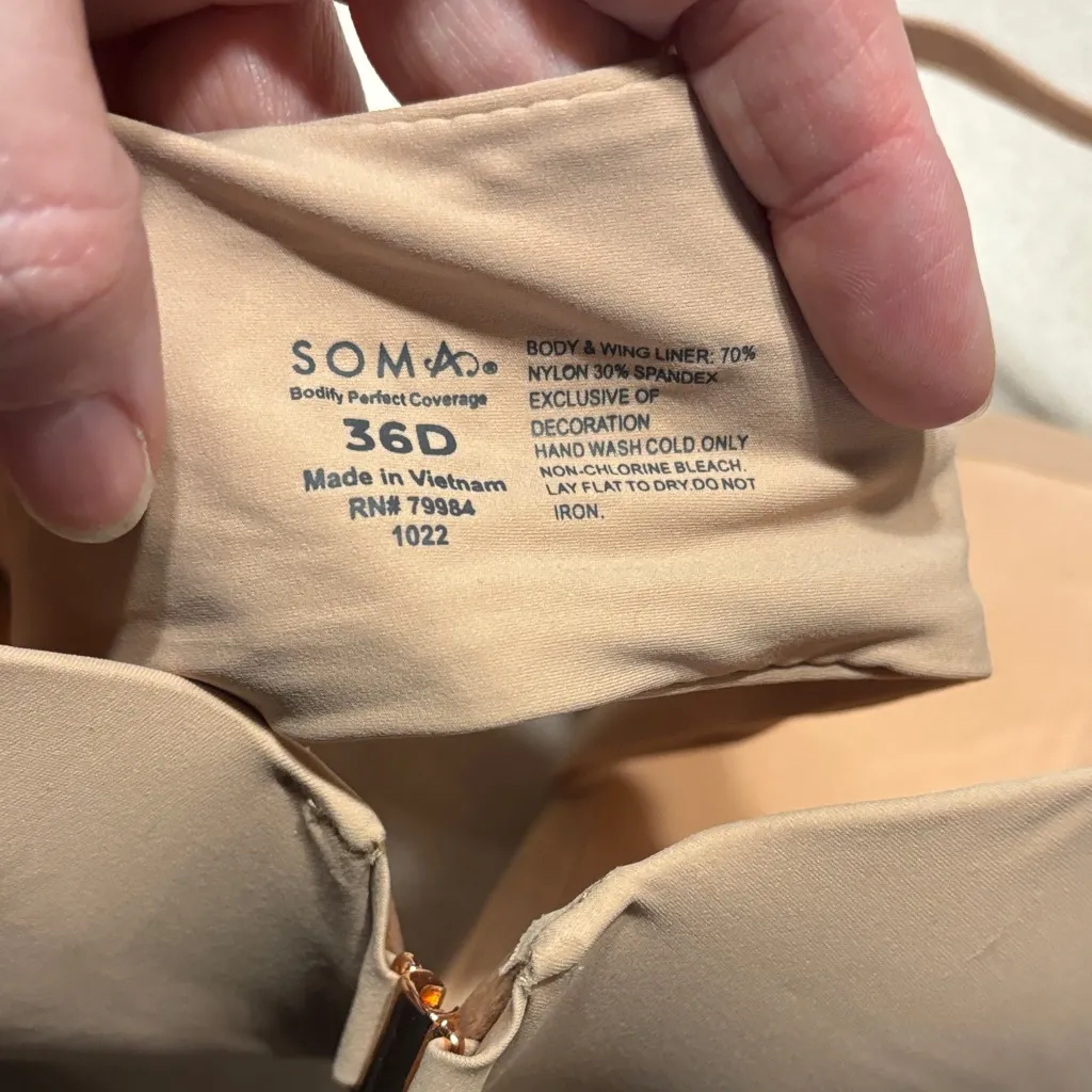 Soma Soft Beige Bra - Image 5