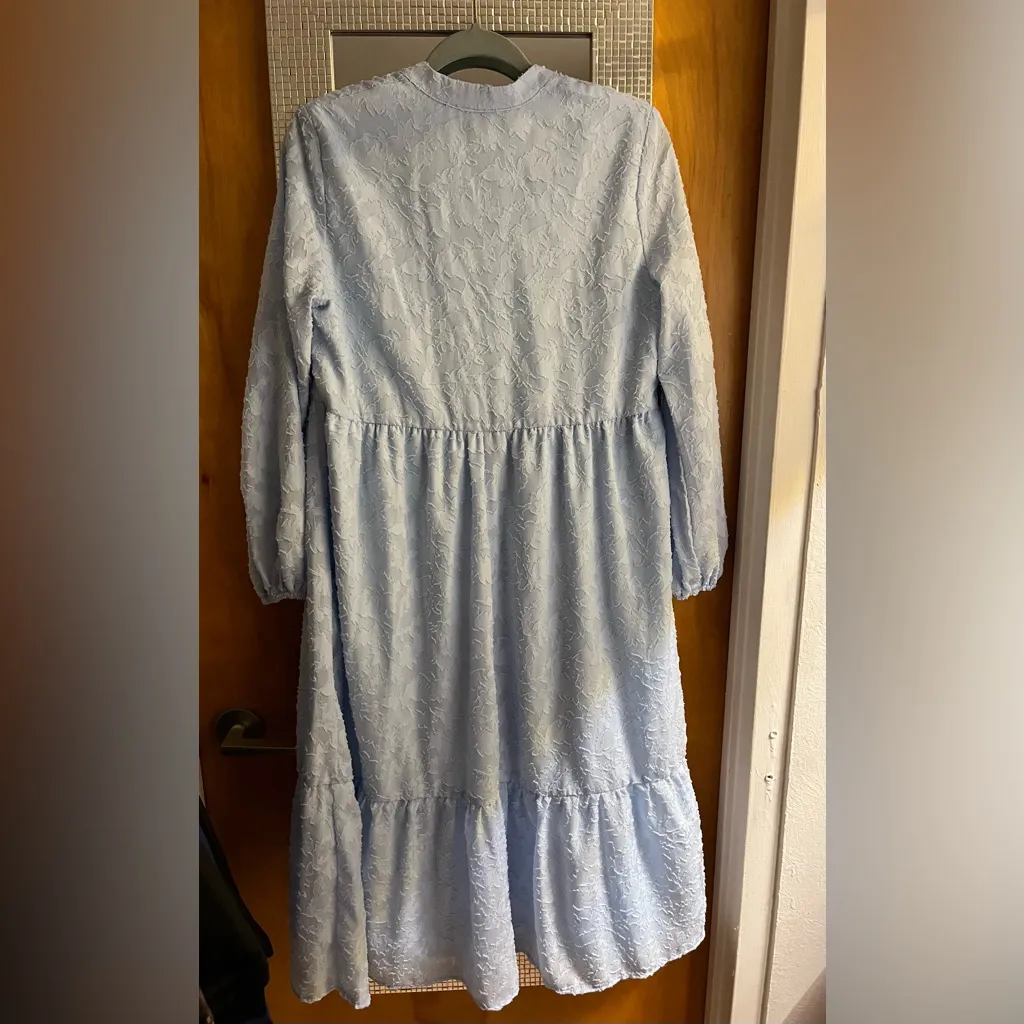 SHEIN Sky Blue Textured Dress - Image 4