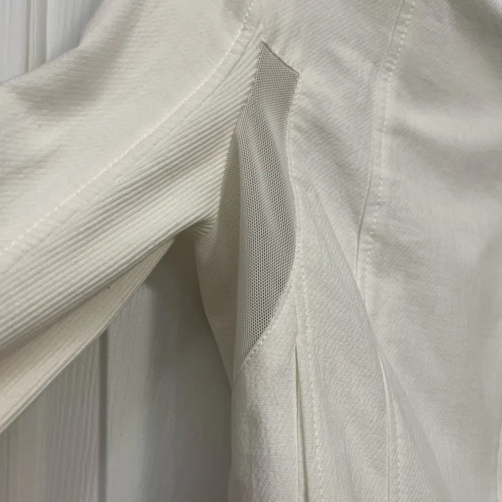 Blank NYC Anthropologie White Moto Jacket Asymmetrical Double Zipper XS Women’s - Image 8