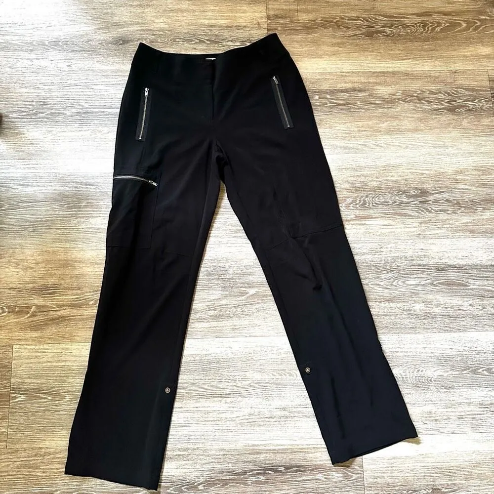 Chico's black side zip roll up pants - Image 11