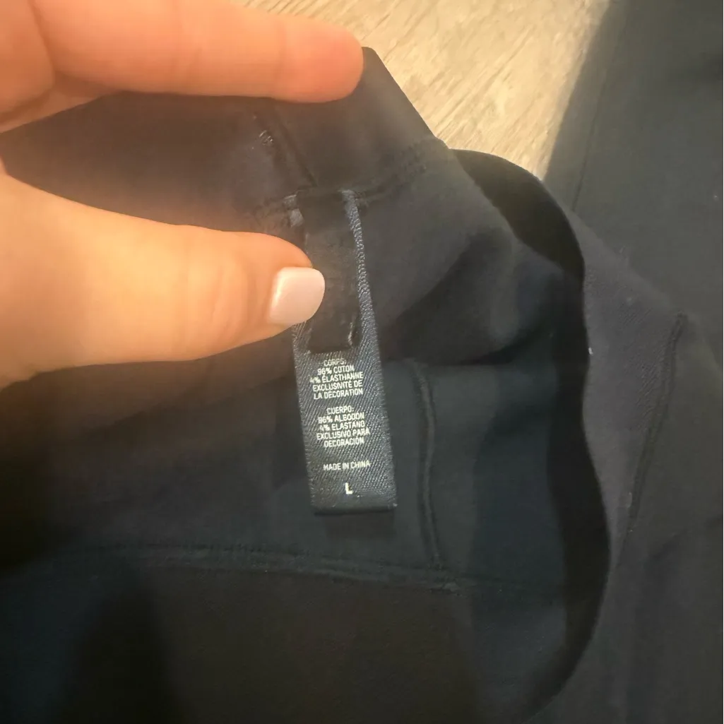 SKIMS Cotton Rib Legging in Soot (Black) - Size L - Image 3