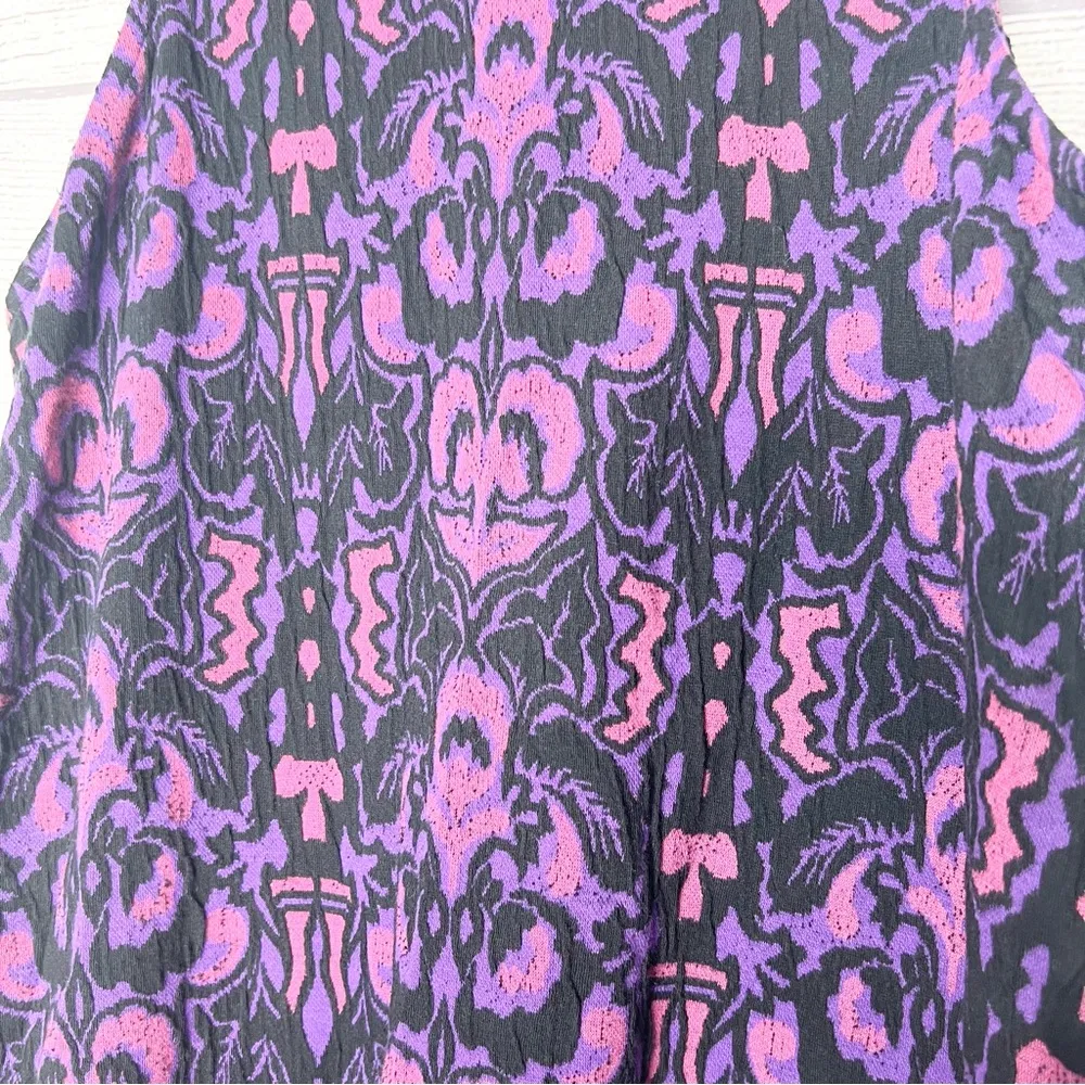 Free People Amelia Knit Purple Mini Dress Size Medium - Image 6