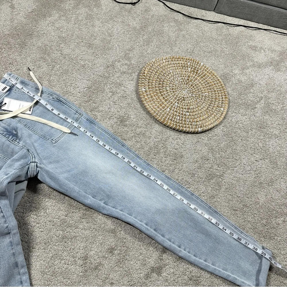 Judy Blue NWT  Curvy Saturday Mornint High Rise Jogger Boyfriend Jeans Blue 7/28 - Image 15