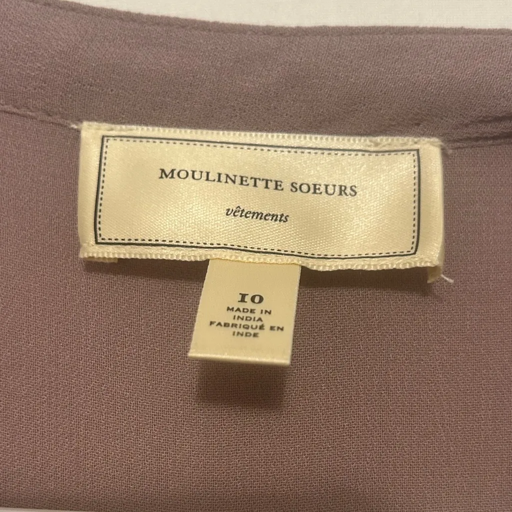 Moulinette Soeurs NWT  Sheer‎ Sequined Sleeveless Blouse Size 10 - Image 5