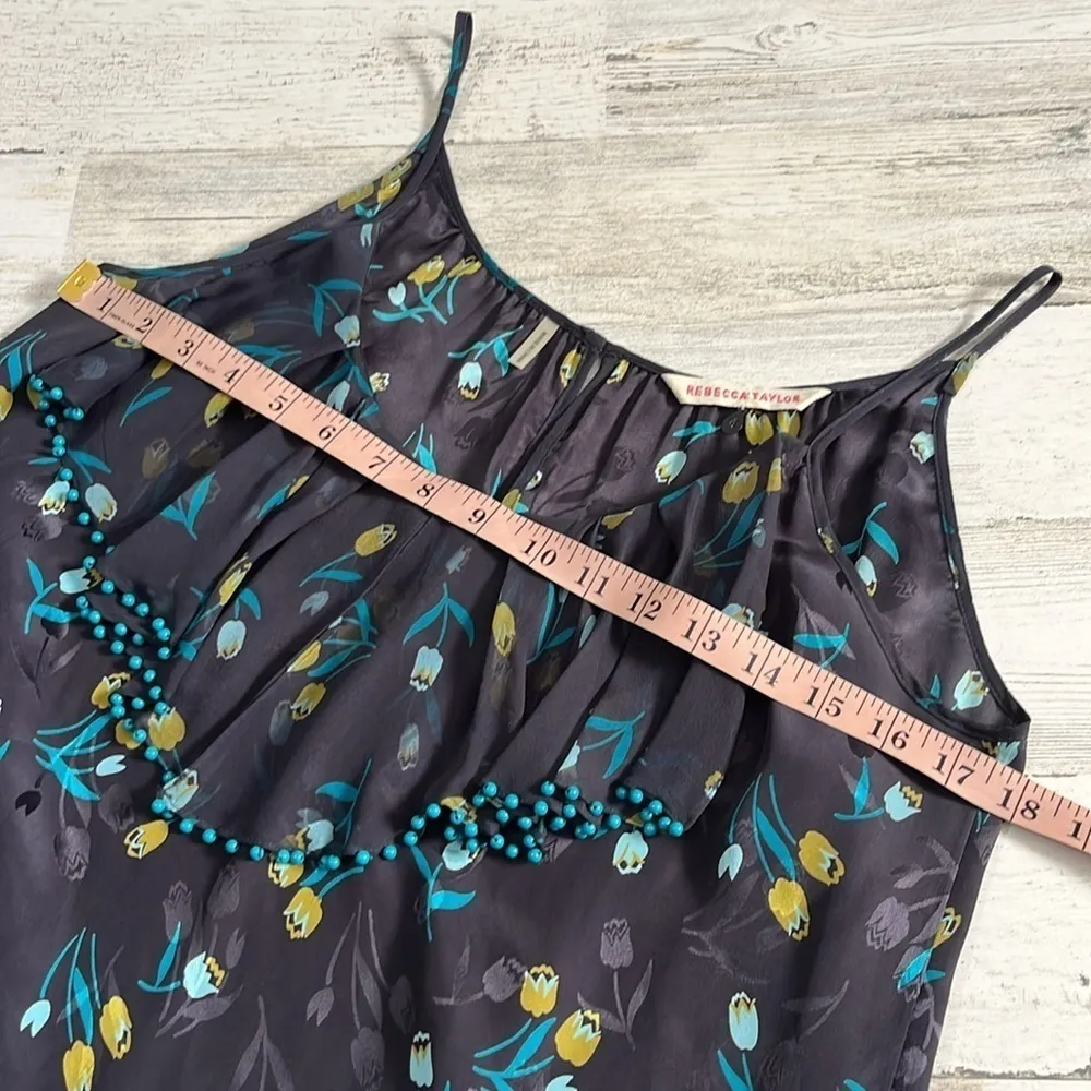 Rebecca Taylor Beaded Floral Tank Size 4 - Image 6
