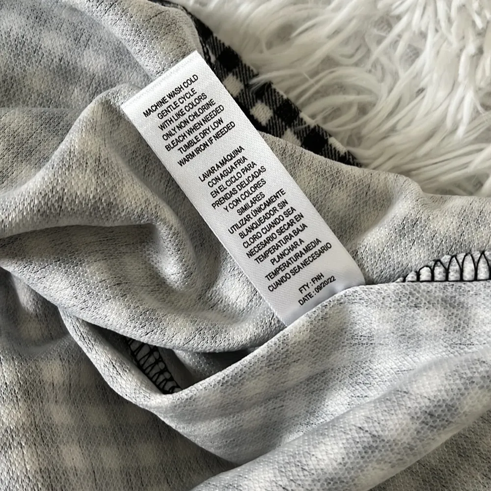 Full circle trends Gingham Print Dress with Top Black/white Plus size 1X - Image 11