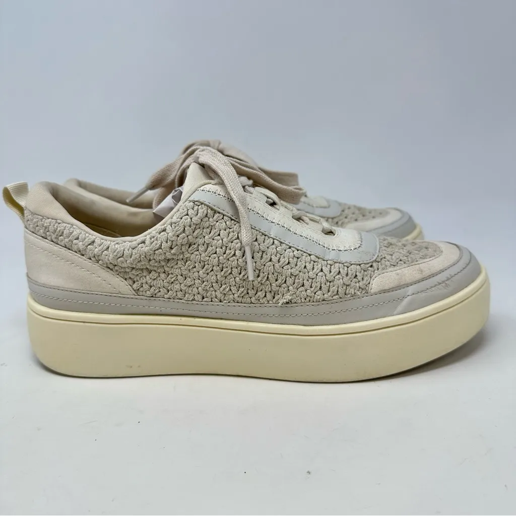 Frye &‎ Co. Taylor Crochet Sneaker Ivory Size 7.5 - Image 4