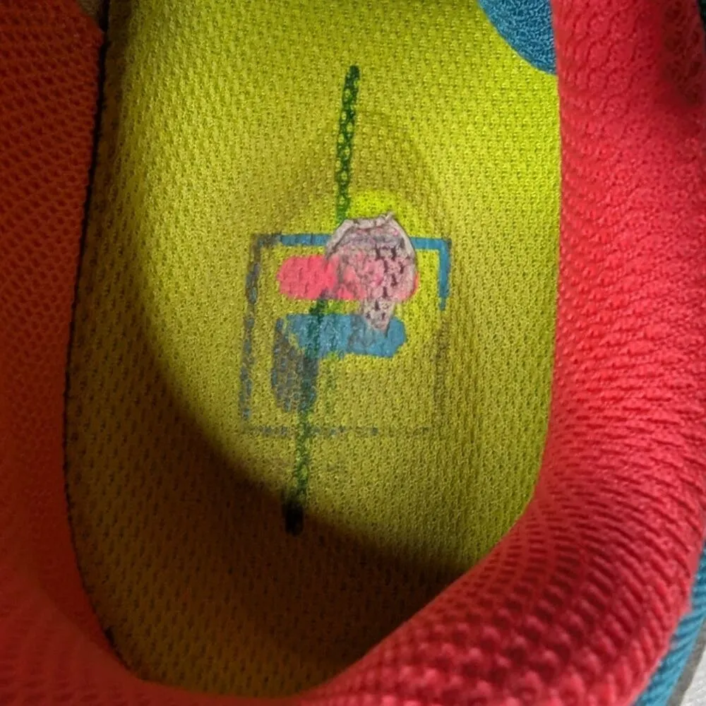 Fila Women's Oakmont TR Neon Pink Lime Blue Lace-Up Athletic Sneakers 11 - Image 5