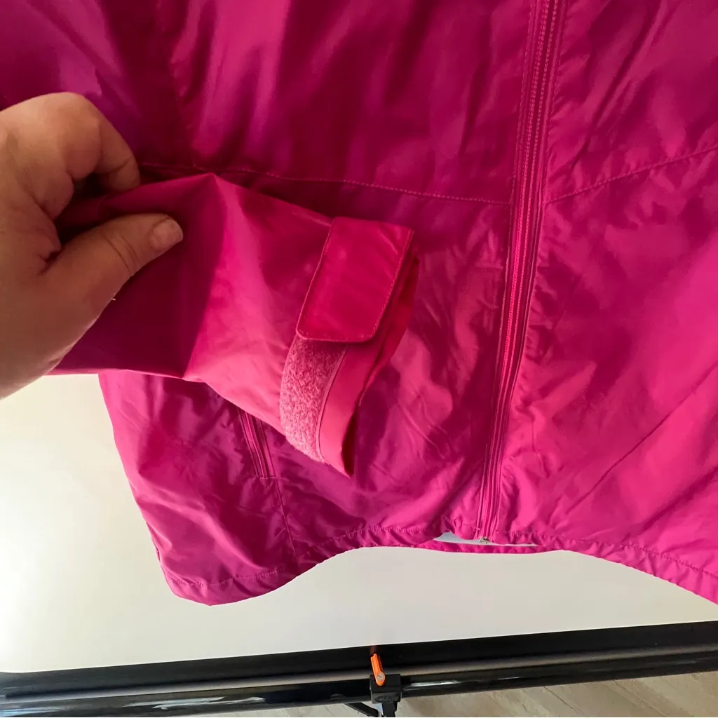 Columbia Pink Windbreaker Jacket size large - Image 5