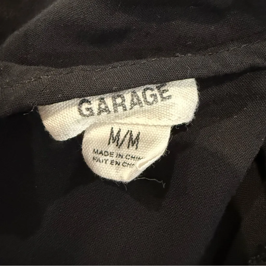 Garage High Neck Mesh Overlay Sweetheart Neckline Mini Dress Womens Medium Black - Image 10