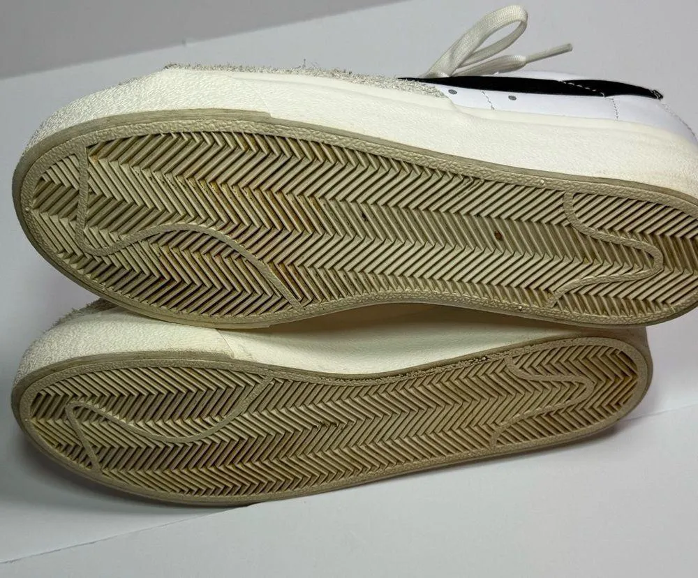 Nike Blazer Classic White and Black Low-Top Sneakers 7.5 - Image 8