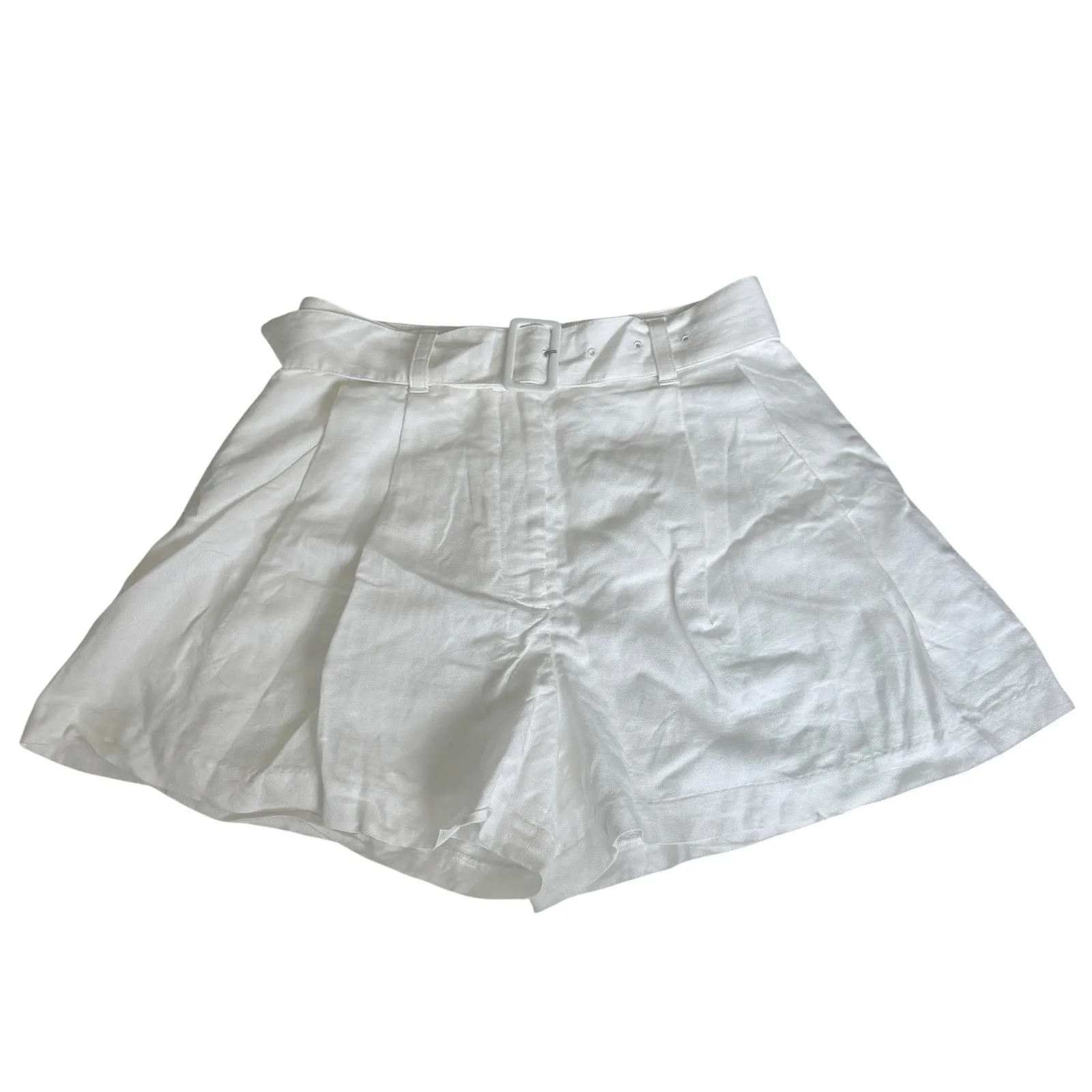 Club Monaco Belted White Shorts - Image 3