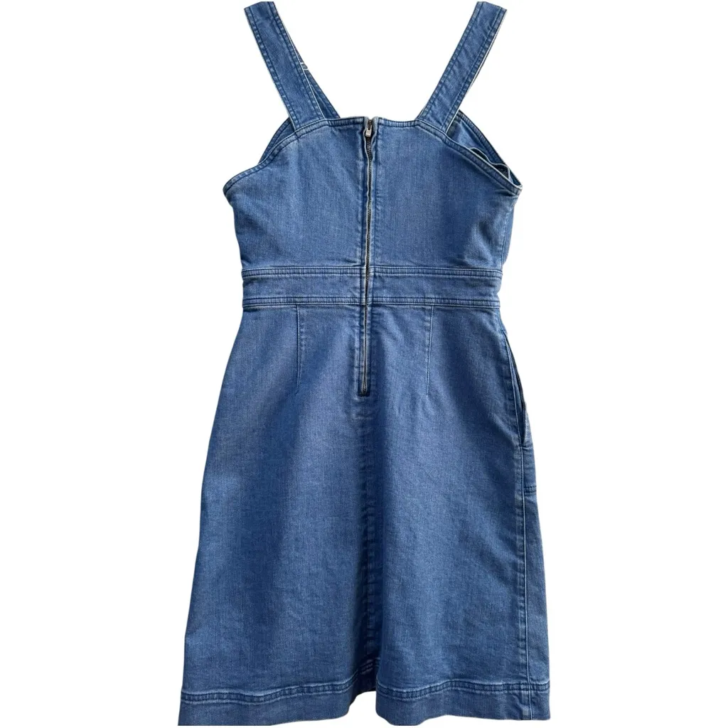 Stella McCartney Denim Shift Mini Dress Size 40‎ IT (US 6) Blue Sleeveless Italy - Image 3