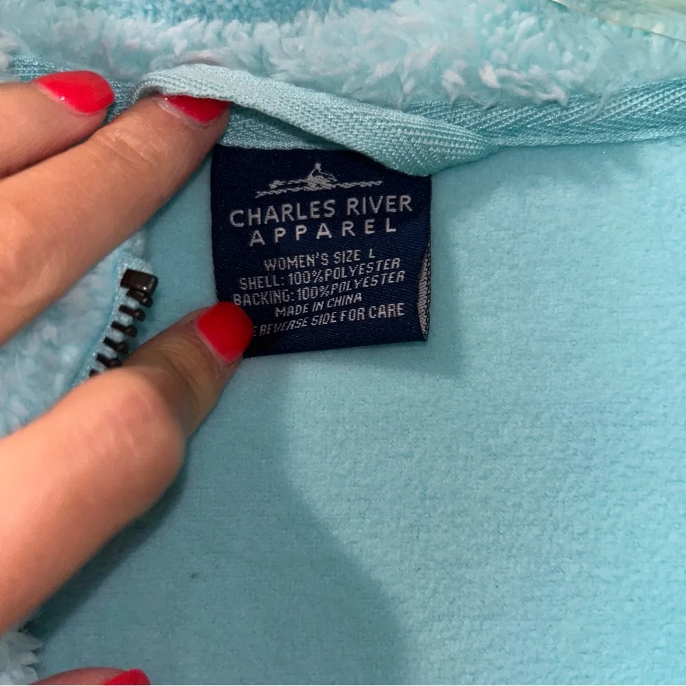 Charles River Quarter Zip Pullover Women’s Large - Image 3