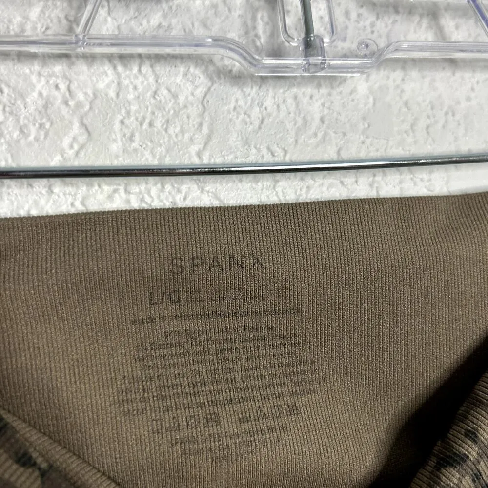 Spanx Look At Me Now Seamless Leggings in Mini Leopard Womens Size Large - Image 4