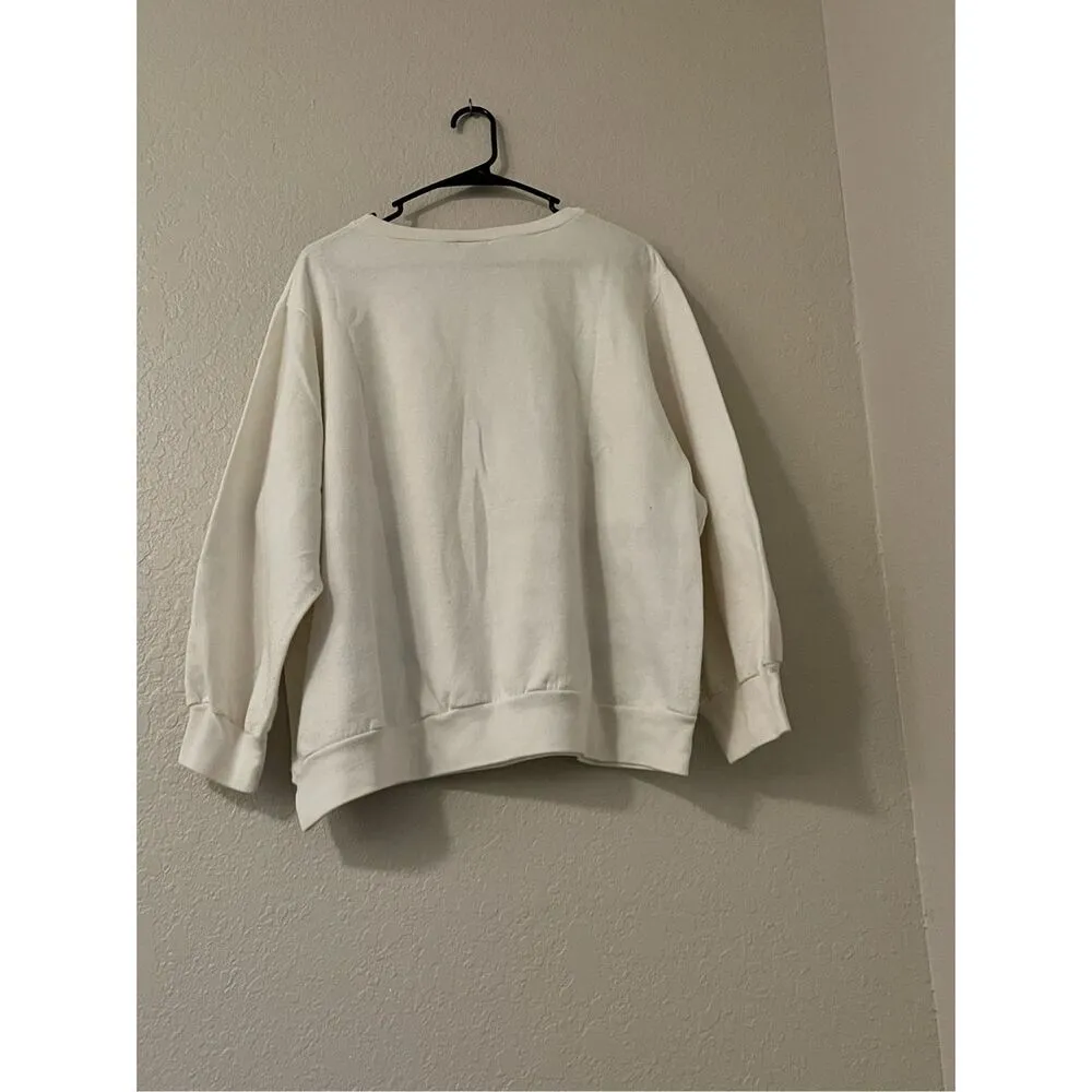 Disney Mickey Ugly Christmas Carol moving eyes vintage sweatshirt L Xl - Image 5