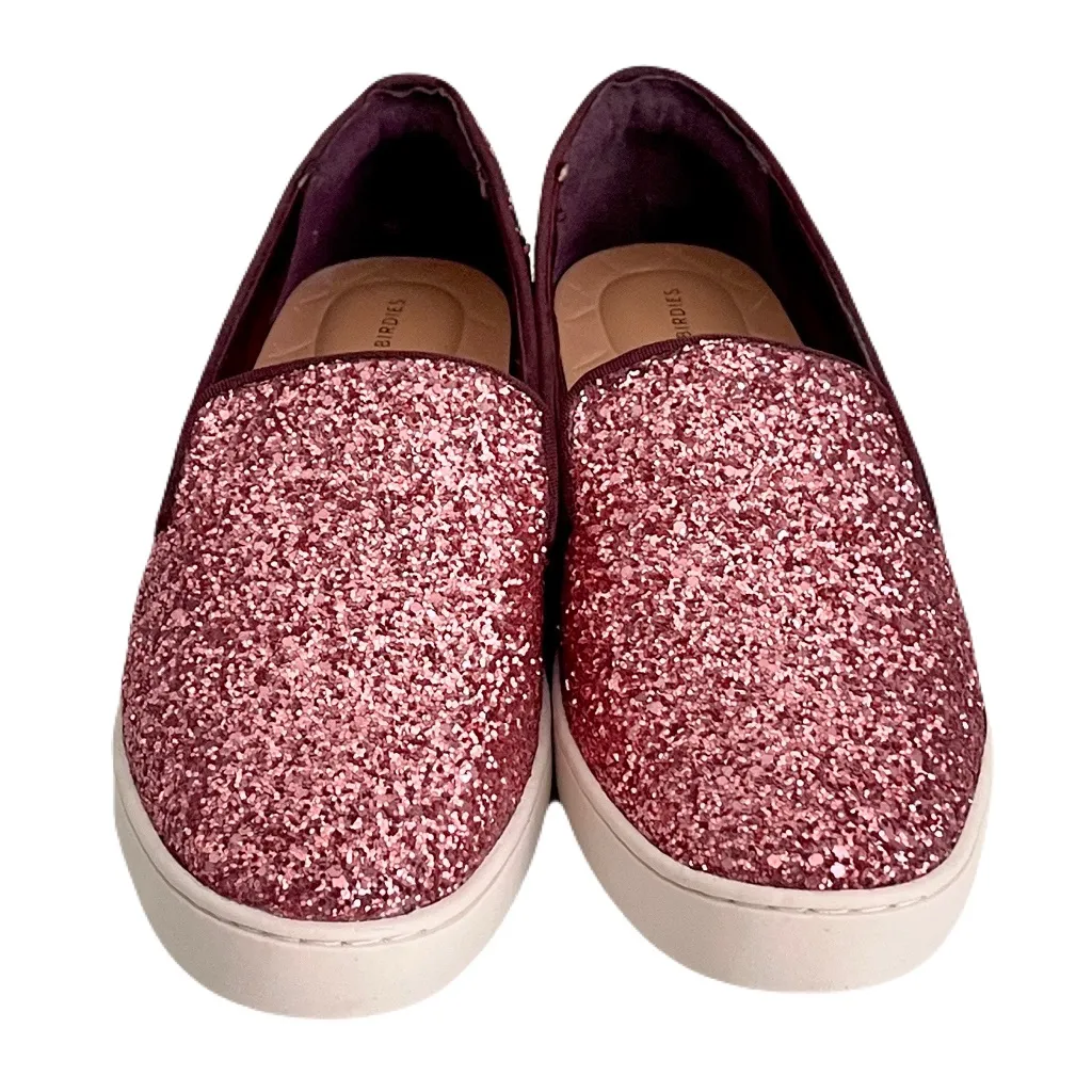 NWOB Birdies Pink Ombre Glitter ‘The Swift’ Slip On Sneakers, Size 8 - Image 4