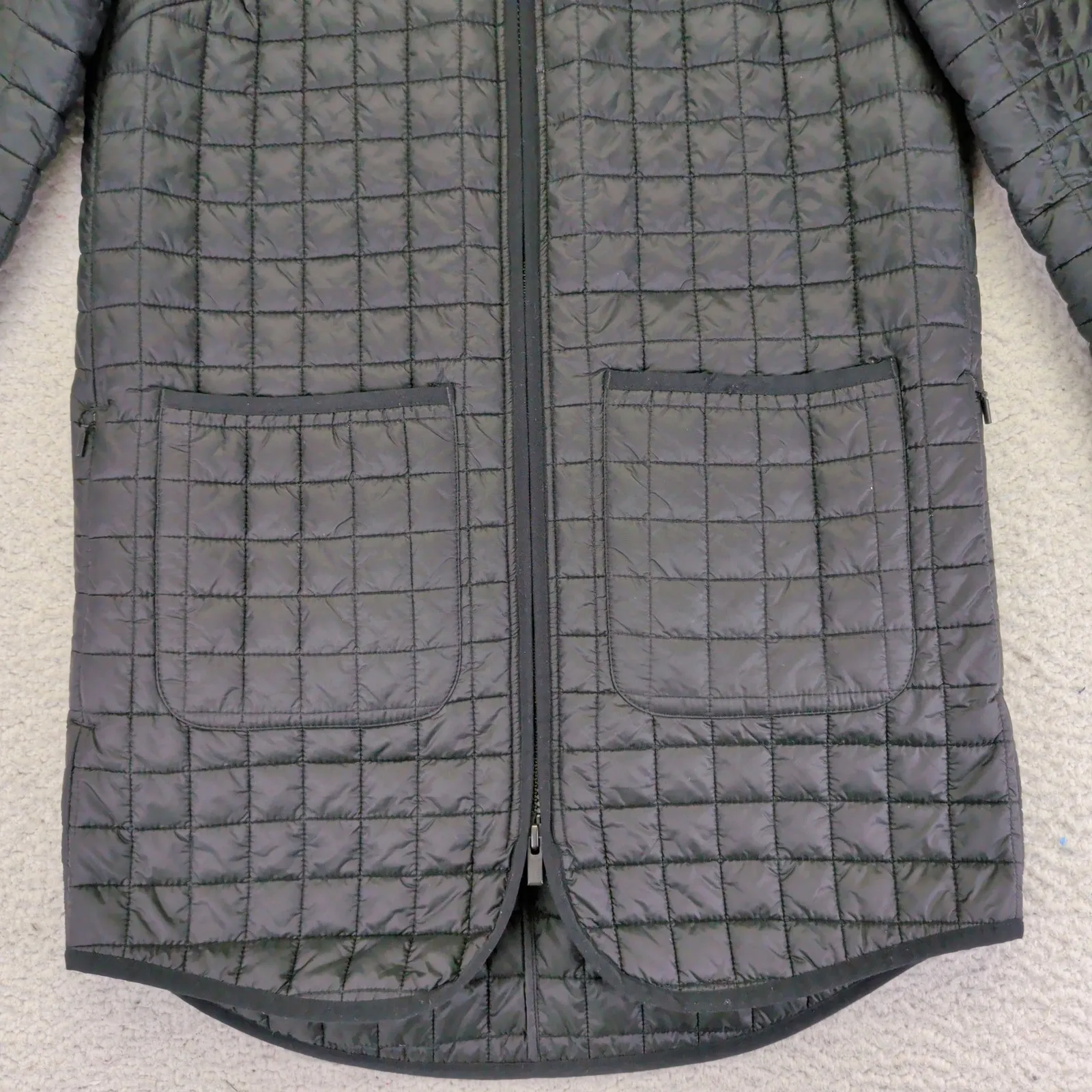 Athleta Grandview Primaloft Shell Quilted Puffer Lightweight Long Jacket XS Blac - Image 8