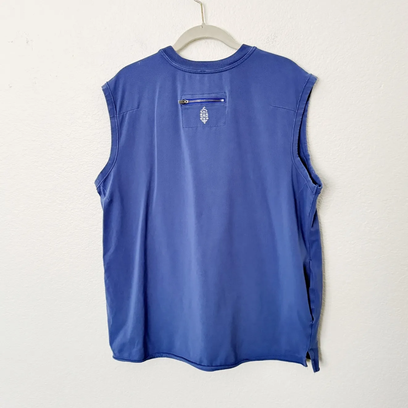 [Free People] Movement Blue A Cut Above Sleeveless Muscle Tank Top Size Small S - Image 2