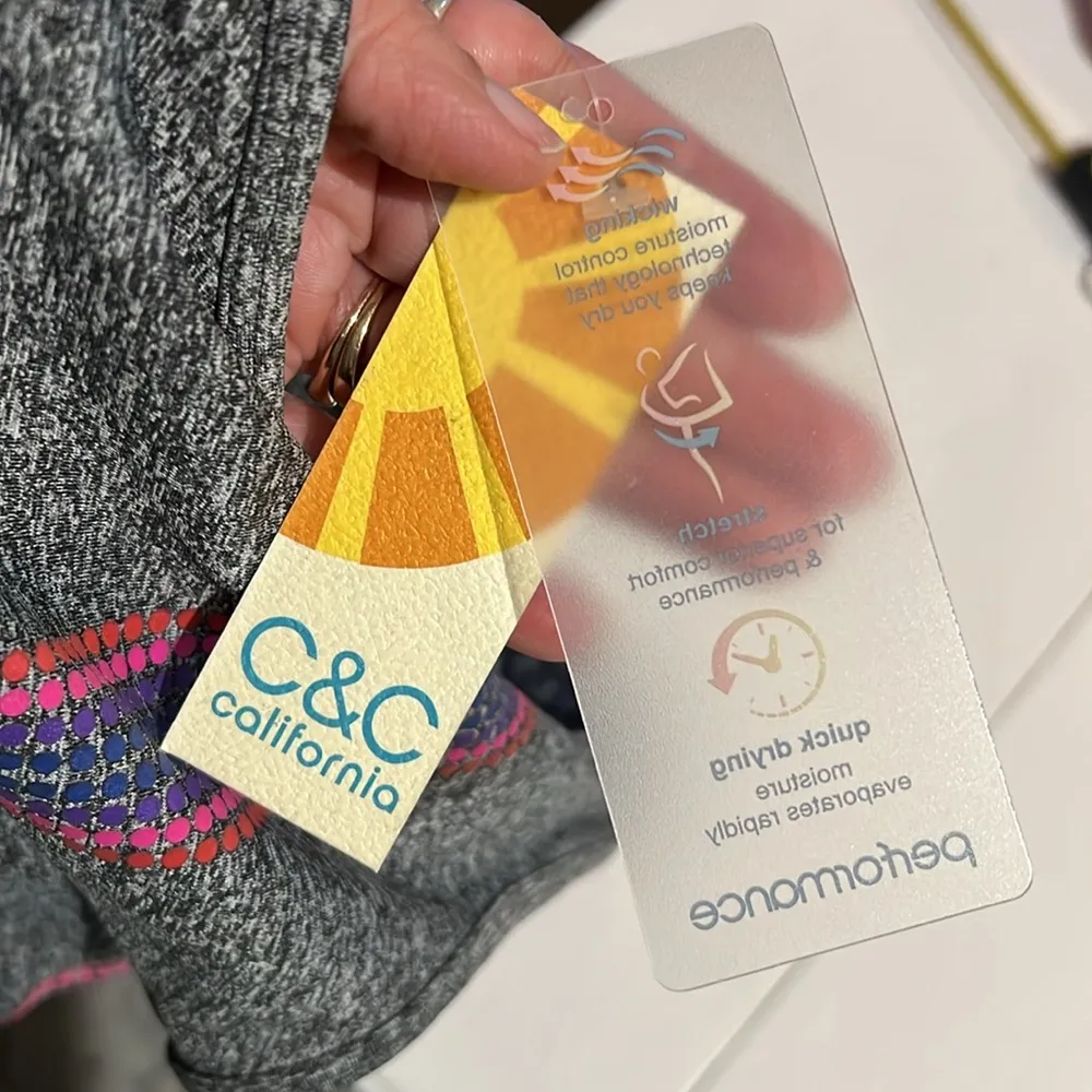 C&C, California gray sports bra women’s size M - Image 6