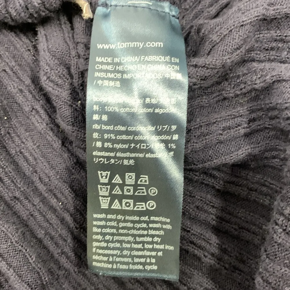 Tommy Hilfiger Navy Blue Knit Crew Neck Sweater Size XXL - Image 11