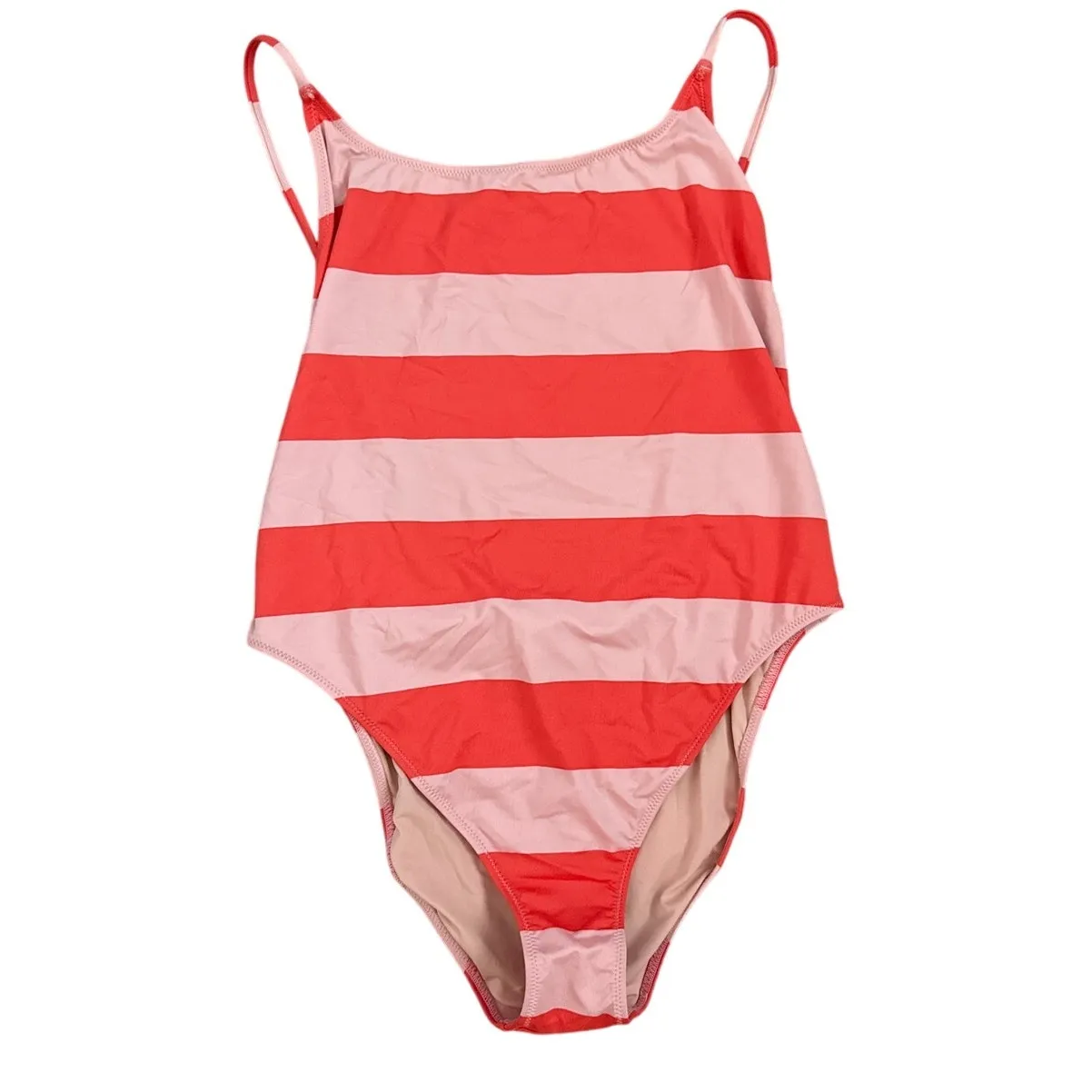 J.Crew Playa Super-Scoopback One-Piece Swimsuit Tangerine Blush‎ Size Medium - Image 3