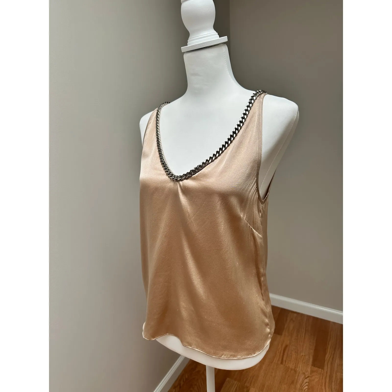 Generation Love Dallas Chain Tank Tan Brown Size XS - Image 4